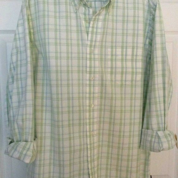 Gap Mens Plaid Oxford Shirt sz L Preppy Button Down - Picture 7 of 12